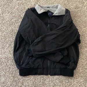 Weather proof black zip up jacket